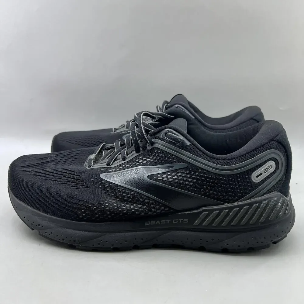 Brooks Beast GTS 23 Running Shoes Men Size 8.5 4E Wide Black Comfort Low Sneaker
